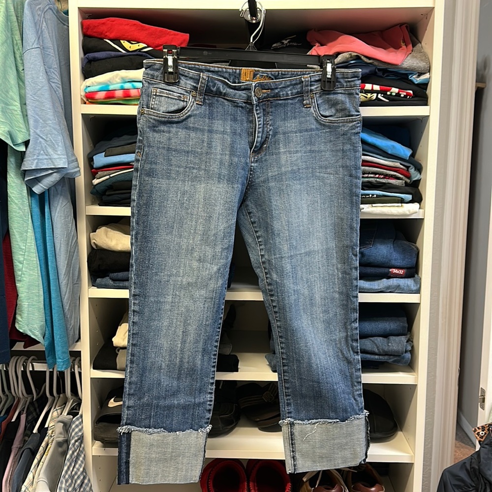 KUT women’s cuffed jeans-size 12, medium rise